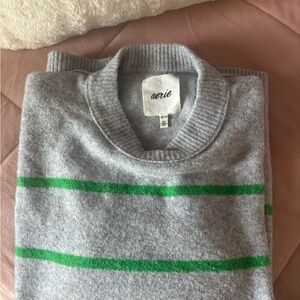 Aerie Gray and Green sweater